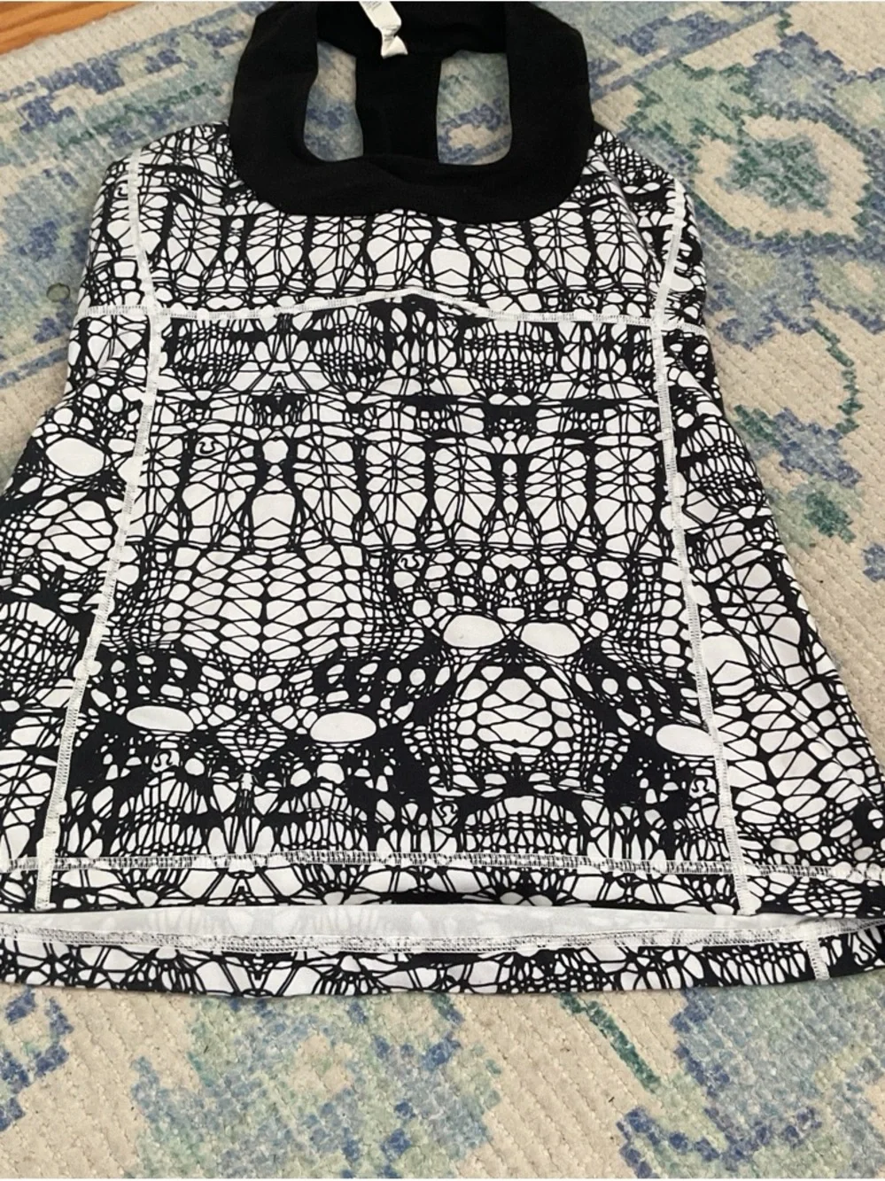 lululemon athletica Black and White Patterned Tank